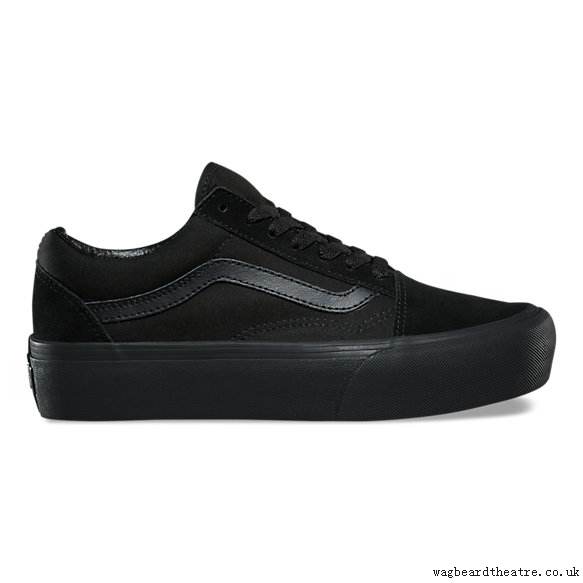 Economic Vans Shoes For Women (Black|Black) - Old Skool Platform - 39066335